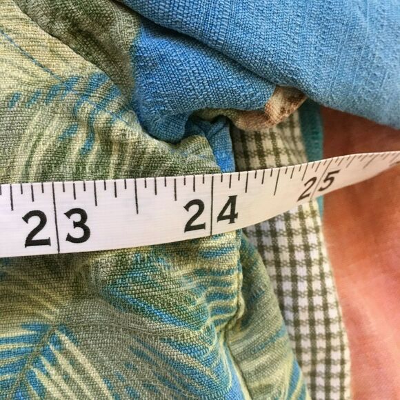 Jamaica Jaxx Shirt Mens Sz XL Blue Green Tropical Floral 100% Silk Button Up - Picture 9 of 10